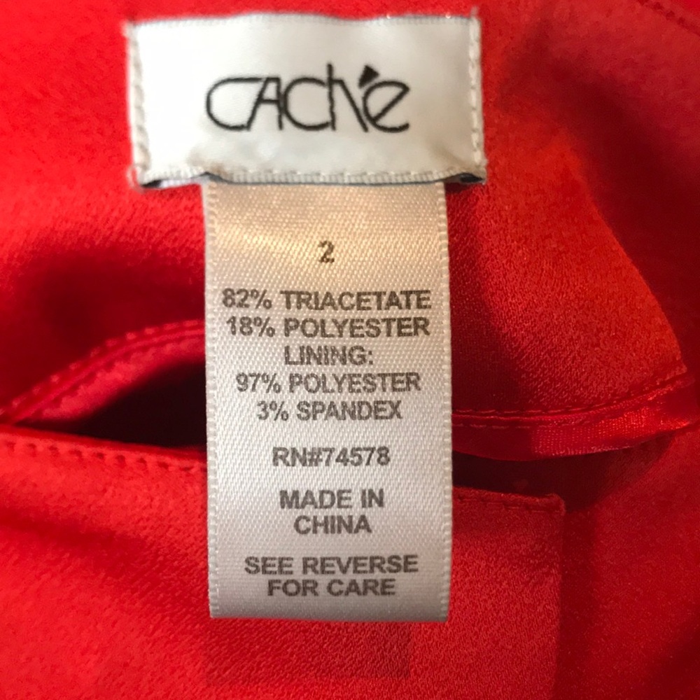 Cache Red slacks - Picture 5 of 5